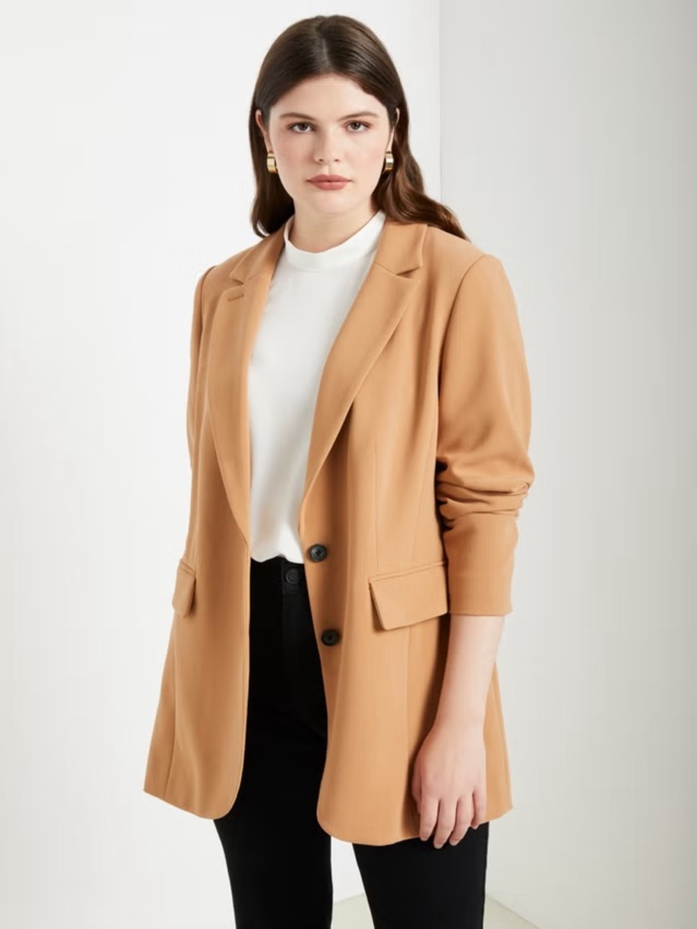 Eloquii Tan Blazer